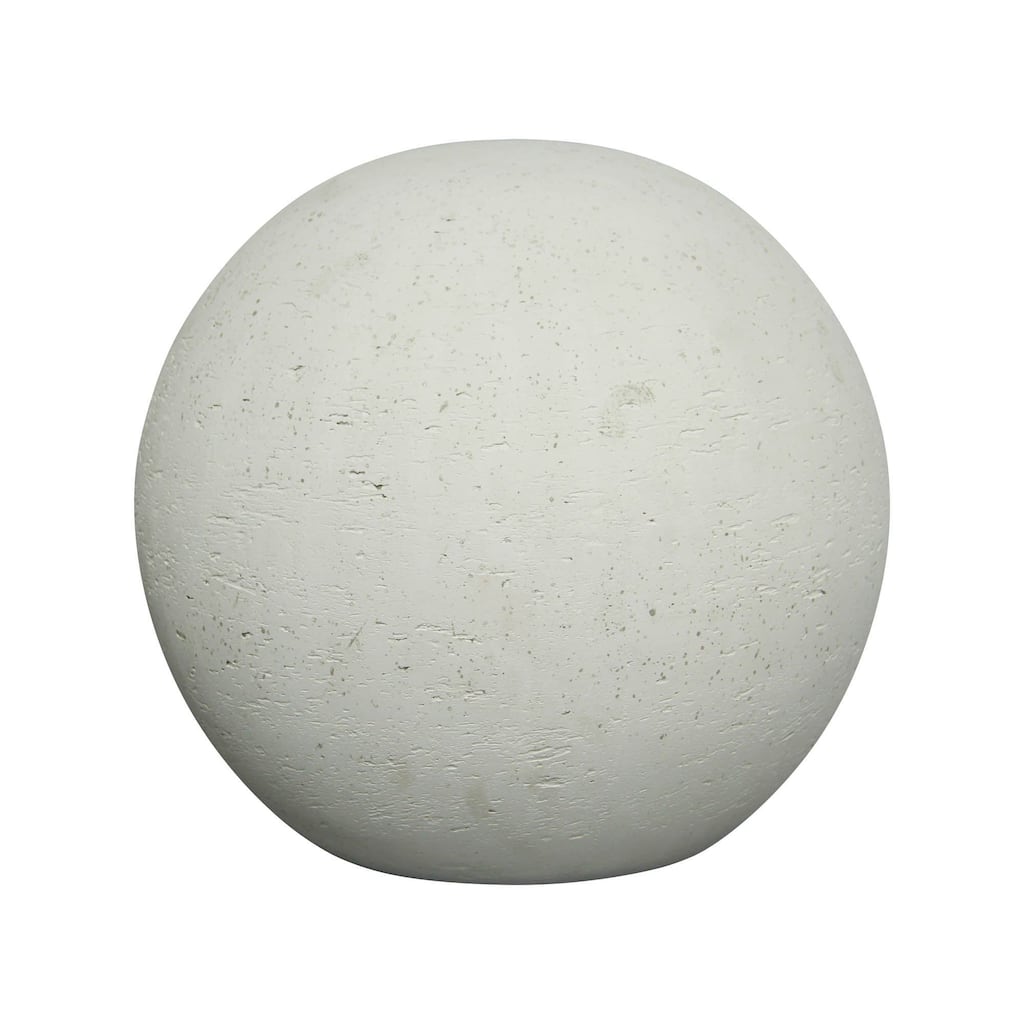 Patio Cement Sphere, Antique White