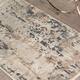 Nourison Concerto Modern Abstract Distressed Grey/Beige Area Rug