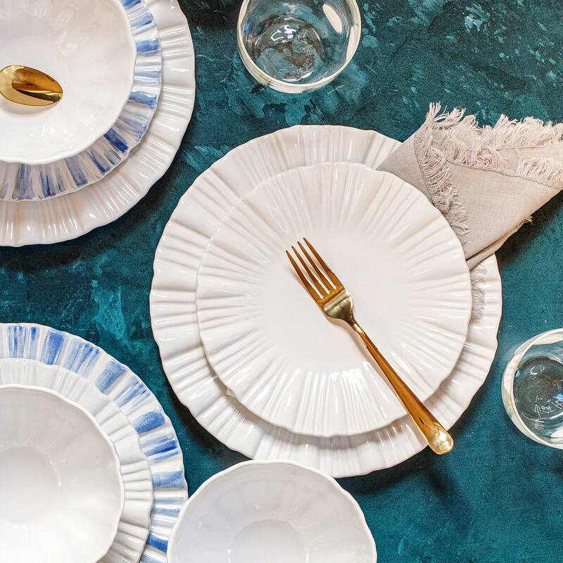 viva by VIETRI Bari White Salad Plate