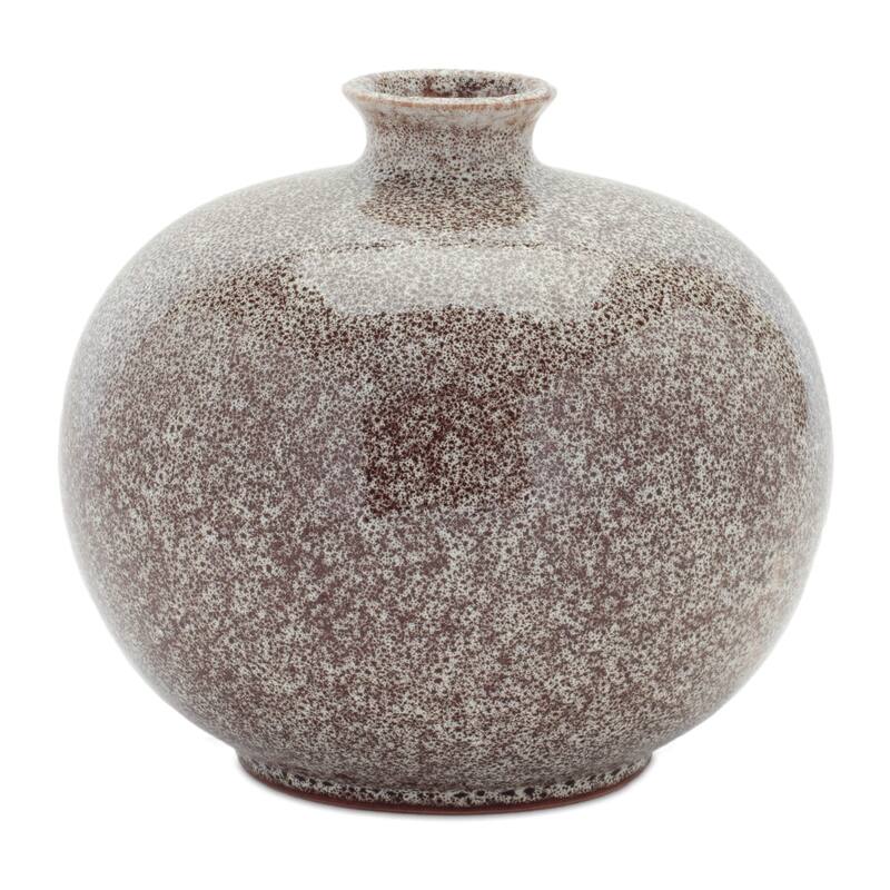 Ceramic Speckled Bud Vases - 7.5" - Set of 2