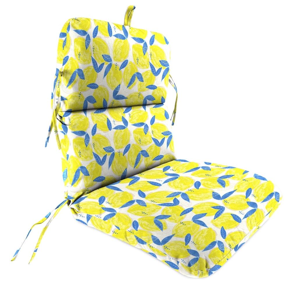 22" x 45" Outdoor Chair Cushion with Ties and Loop - 45'' L x 22'' W x 5'' H