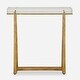 preview thumbnail 1 of 5, Uttermost Midas Thick Crystal Accent Table - 24"H x 24"W x 8.625"D