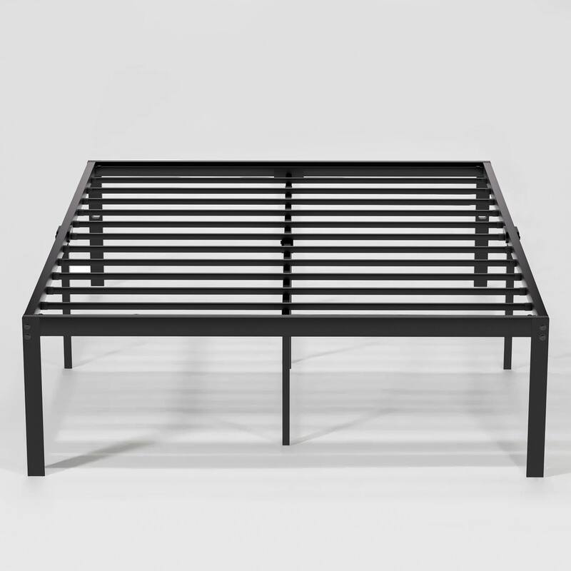 Black Metal Platform Bed Frame, 14.2-inch/16-inch/18-inch platform Bed Frame, 12 Options