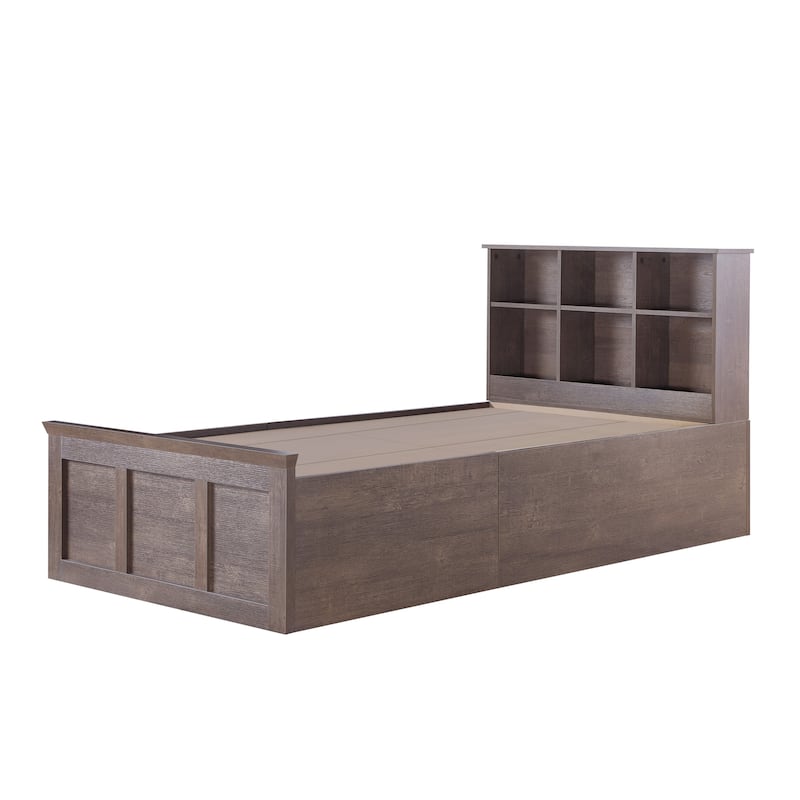 DH BASIC Transitional 2-Drawer Storage Bed by Denhour