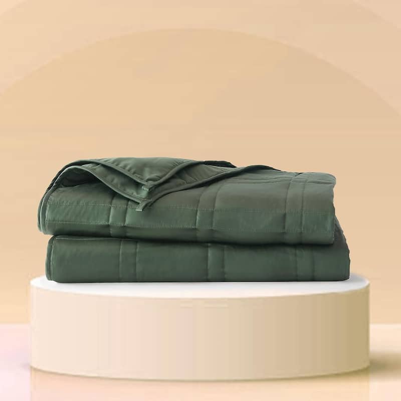 Cool Cotton Weighted Blanket - 12lb Throw - Throw - Spruce