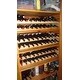 HOMCOM Stackable Wine Rack, Modular Storage Shelves, 72-Bottle Holder, Freestanding Display Rack for Kitchen, Natural