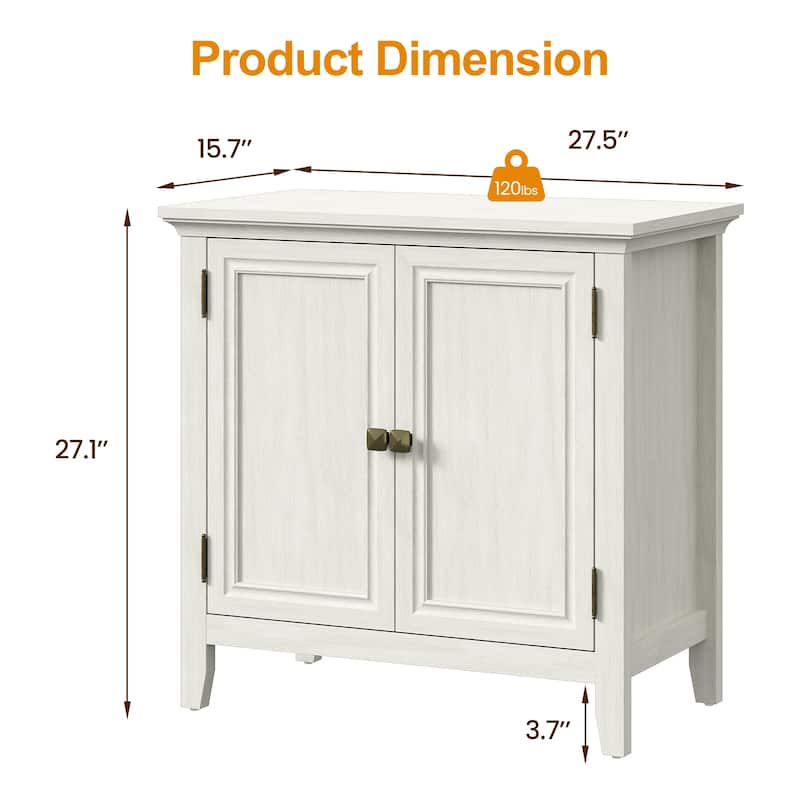 2-Door Buffet Cabinet with Adjustable Shelves