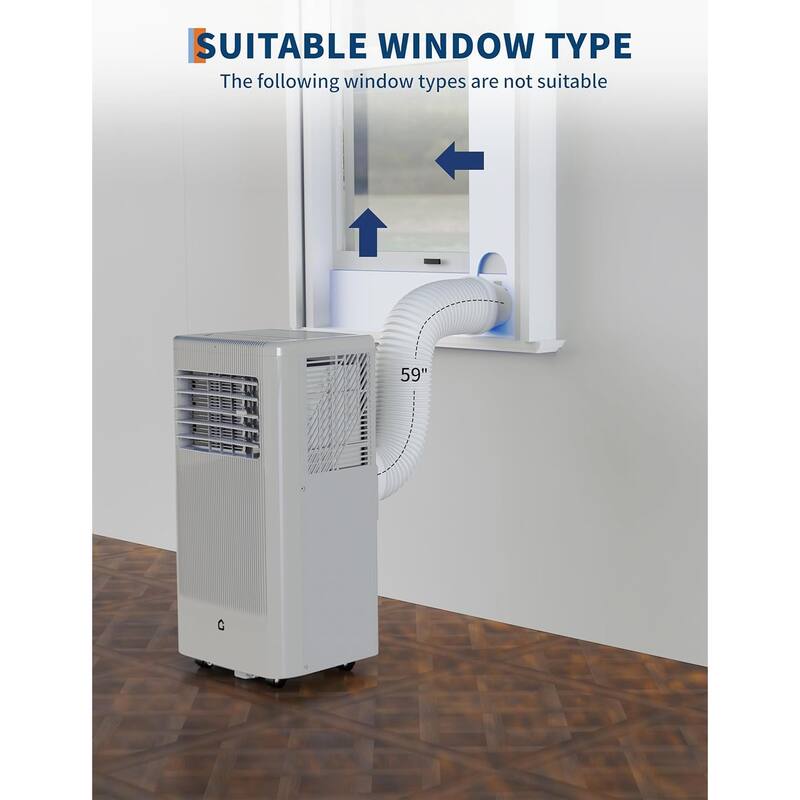 Portable Air Conditioner for Indoor Rooms, 3-In-1 AC Unit for Bedroom