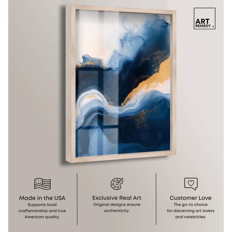 Blue Deep III Shadowbox by Art Remedy