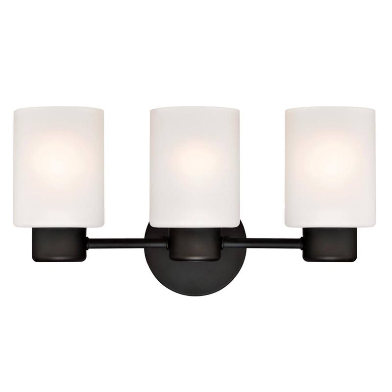 Westinghouse Sylvestre Three-Light Interior Wall Fixture - 3-Light - Oil Rubbed Bronze