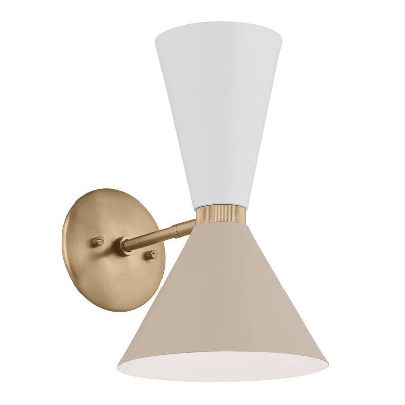 Kichler Lighting Phix 13.5 in. 2-Light Wall Sconce - Champagne Bronze/Greige