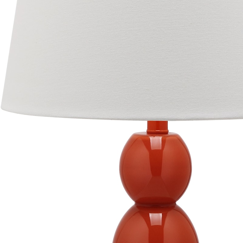 SAFAVIEH Lighting Natasha 28-inch Three Sphere Glass White Table Lamp (Set of 2) - 14"x14"x26.5" - 14Wx14Dx27H