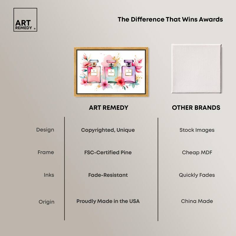 Trio of Fragrance Canvas by Art Remedy
