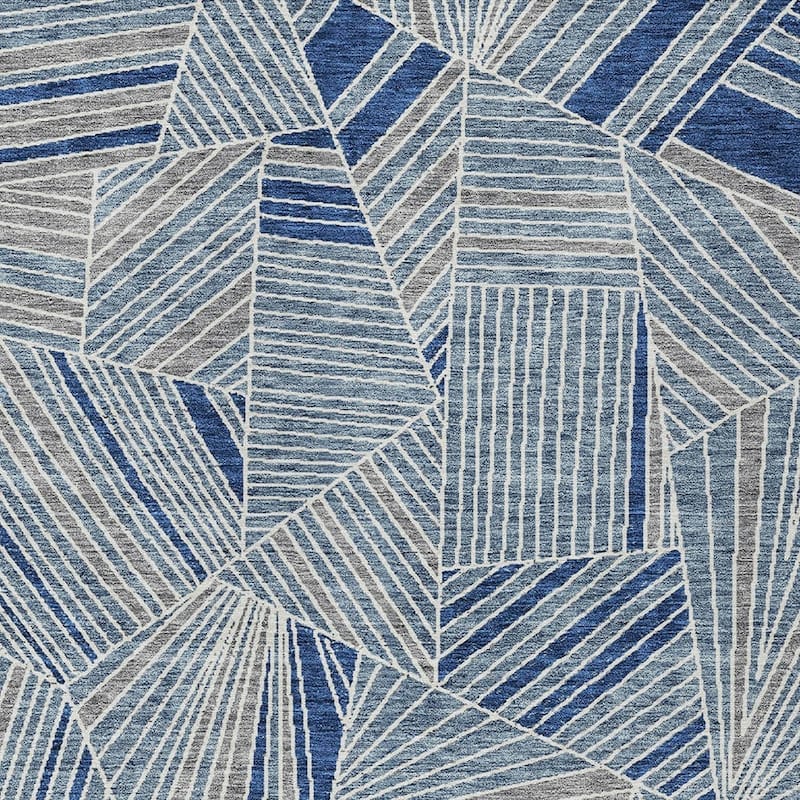 HomeRoots Geometric Transitional Rectangle Outdoor Rug