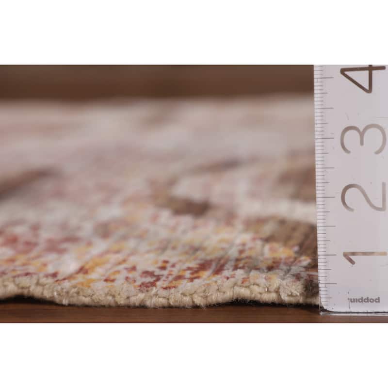 Abstract Modern Rug Hand-Knotted Wool Carpet - 3'10"x 6'0"