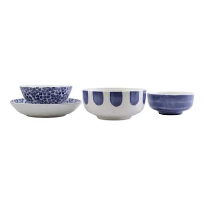 viva by VIETRI Santorini 4-Piece Serving Bowls Set