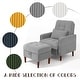 preview thumbnail 49 of 59, Adjustable Backrest Lounge Accent Chair Set with Storage Ottoman