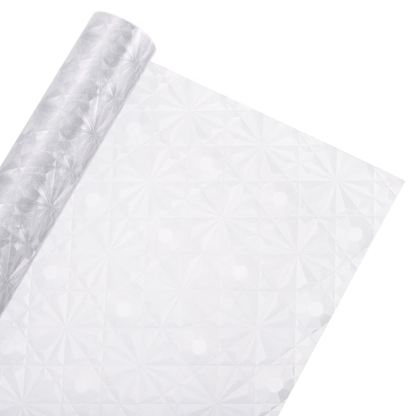 slide 2 of 8, Window Privacy Film, Window Film Diamond Pattern - White