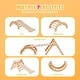 preview thumbnail 31 of 42, Wood Climbing Toy Set Pine 5-in-1 Play Gym for Kid's