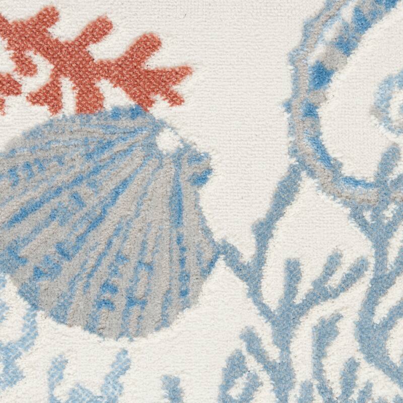 Nourison Pompeii Modern & Contemporary Seashore Inspired Area Rug