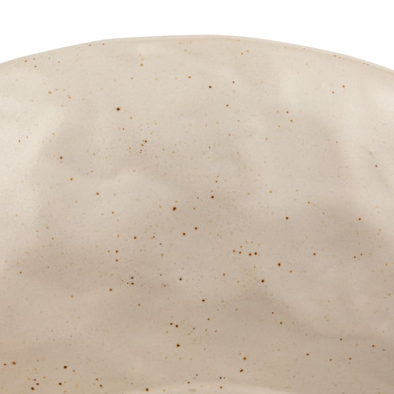 Stoneware Footed Pedestal Bowl with Handles