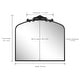 preview thumbnail 27 of 26, Arched Vintage Wall Mirror and Metal Frame Baroque Style Bathroom Vanity Mirror