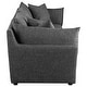 preview thumbnail 8 of 16, Sasha 3-Piece Upholstered Sofa Barely Black
