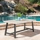 preview thumbnail 21 of 19, Carlisle Outdoor Rustic Rectangle Wood Dining Table by Christopher Knight Home