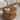 Round Solid Wood Coffee Table, Two-Tier Design with Sturdy Construction for Living Room Elegance