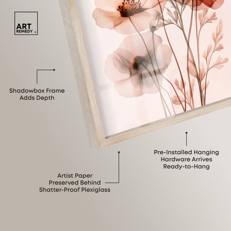 Petal Dye I Shadowbox by Art Remedy