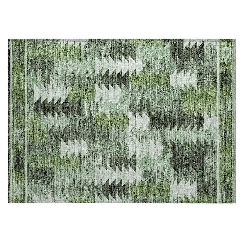 Machine Washable Indoor/ Outdoor Chantille Boho Moroccan Rug