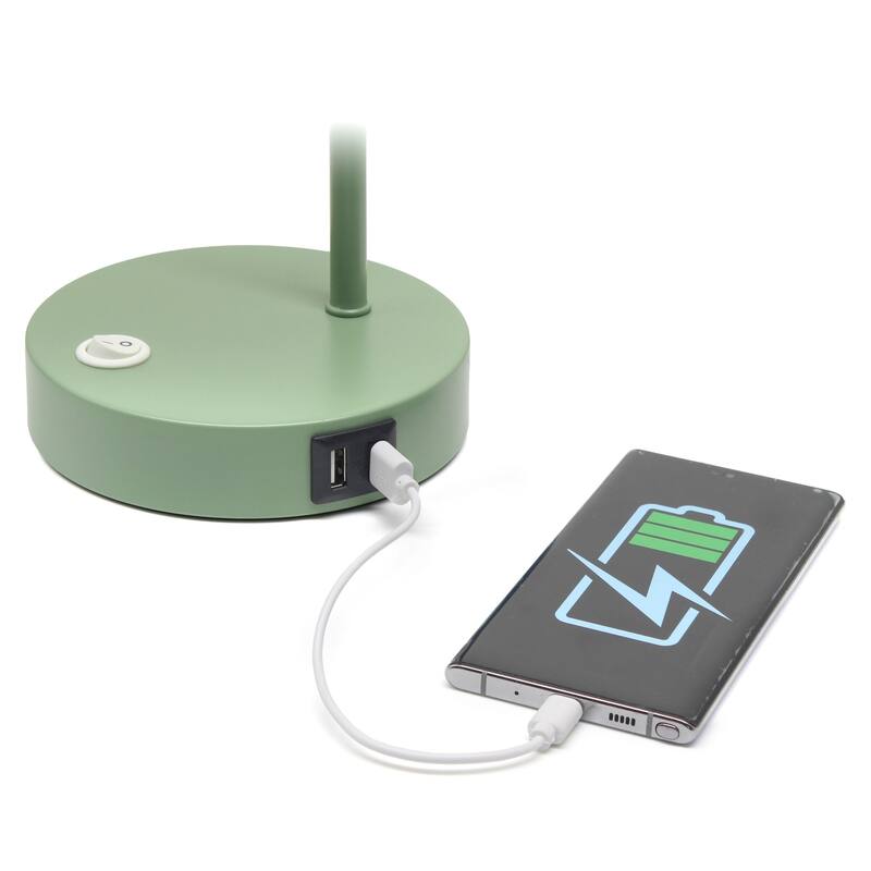 Looped Desk Lamp with Adjustable Shade - 16" - Sage Green