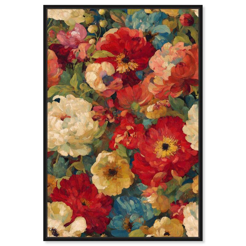 Garden Tapestries II Canvas by Art Remedy - Black - 36" x 54"