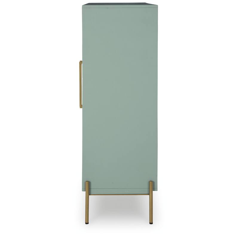 Signature Design by Ashley Adwen Light Green Accent Cabinet - 40" W x 16" D x 48" H