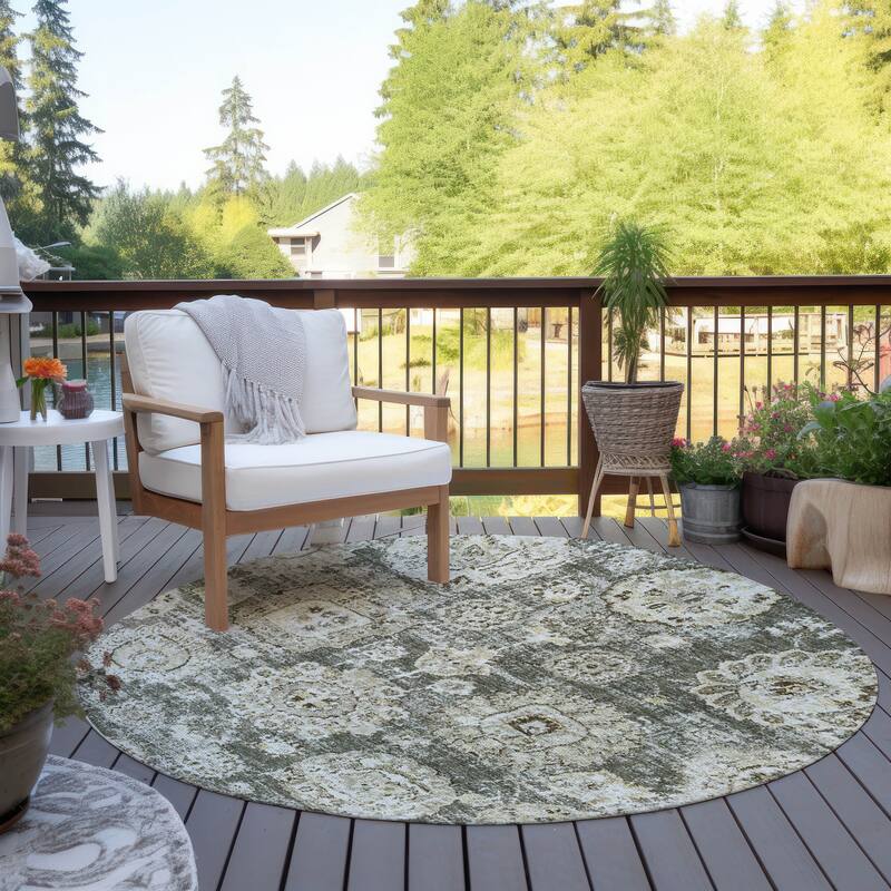 Machine Washable Indoor/ Outdoor Chantille Persian Vintage Rug