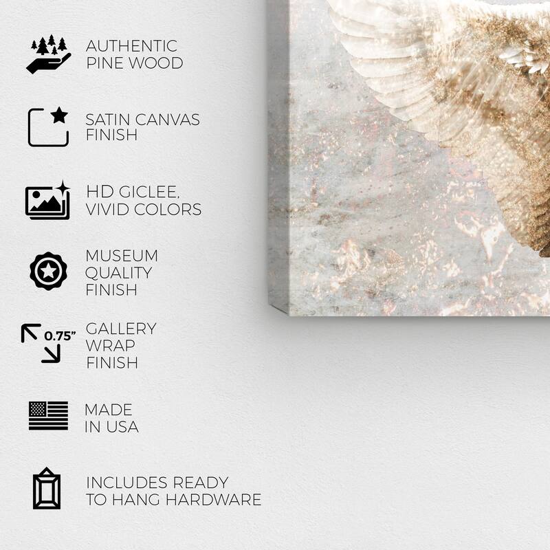 Wynwood Studio Canvas Fashion and Glam Let's Fly Away White and Cream White Modern & Contemporary Wall Art Canvas Print