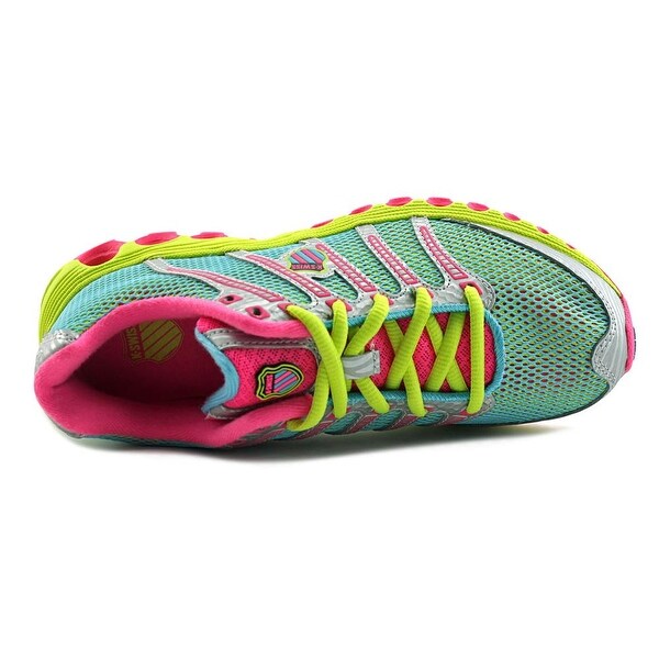 neon pink athletic shoes