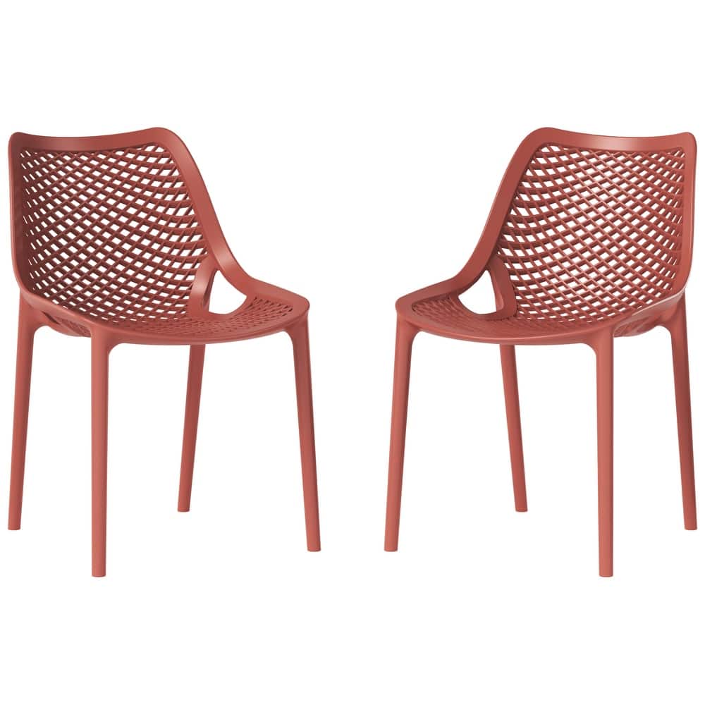 Frond and Form Outdoor Stacking Dining Side Chair (Set of 2)