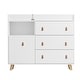 preview thumbnail 11 of 53, Baby Changing Table Dresser Nursery Dresser Chest White/Grey/Oak