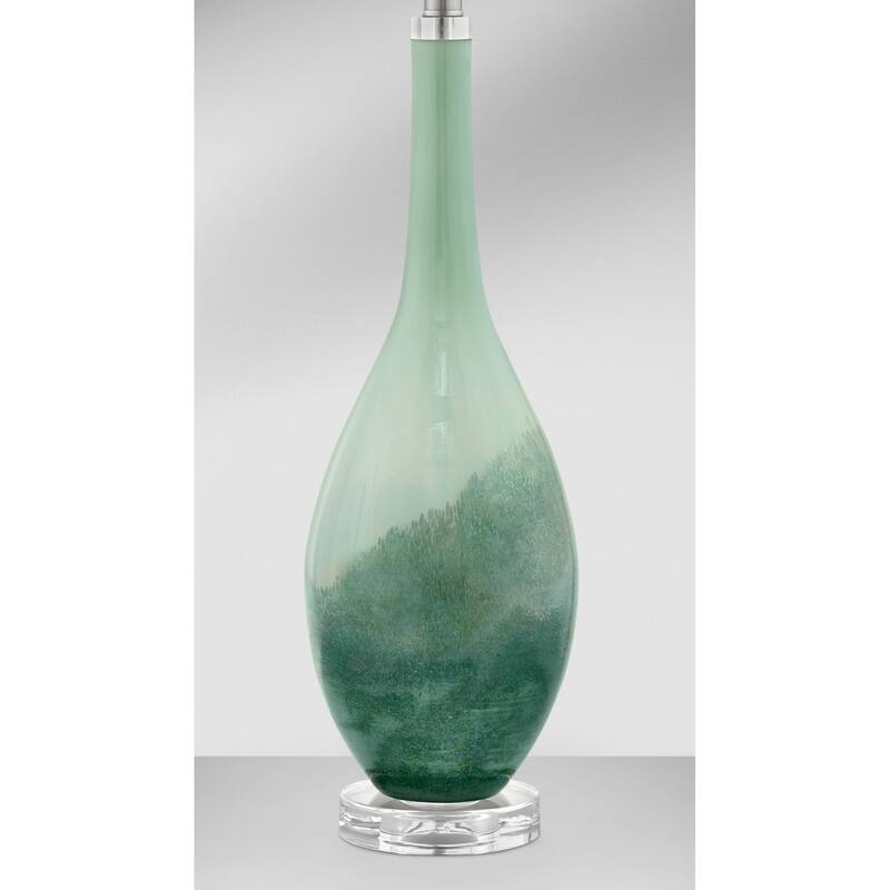 Salato 34 in. Sea Salt Glass Table Lamp