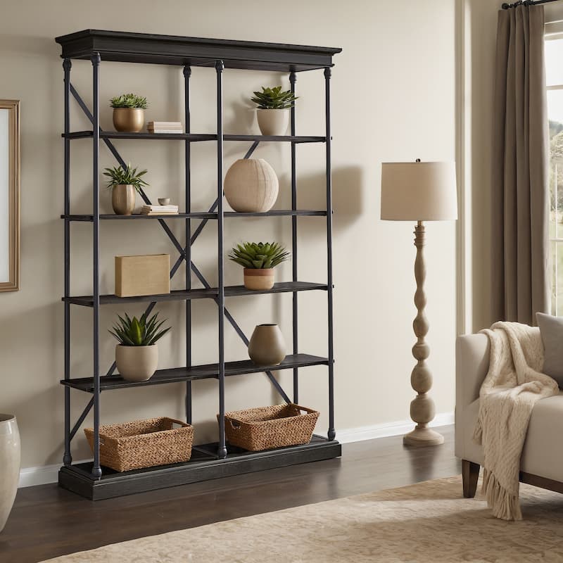 Dubrovnik Cornice Double Shelving Bookcase