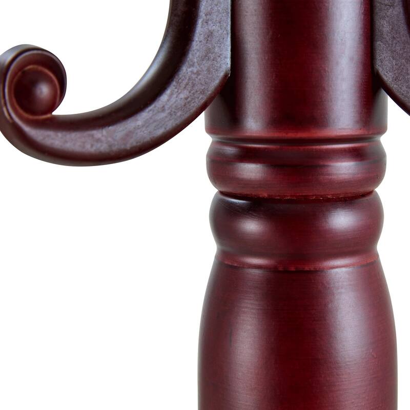 Modern Simple Coat Rack Solid Wood Hanger Stainless Steel Multifunctional Storage Rack with Key Holder, for Bedroom