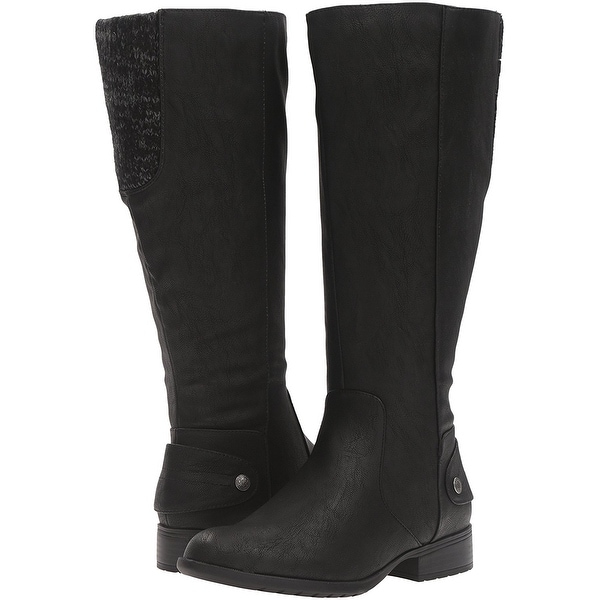 LifeStride Womens Xandy Closed Toe Knee High Fashion Boots Size 9.0 Black