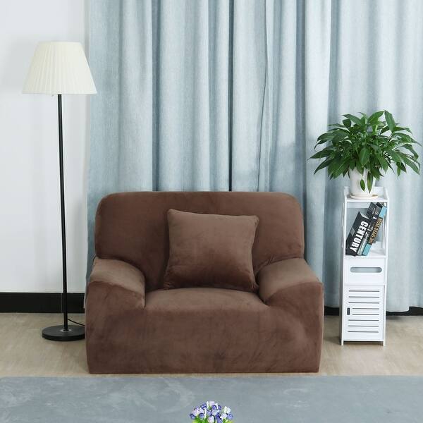 Shop Home 1 2 3 4 Seats Stretch Flannel Sofa Cover Loveseat