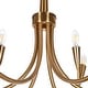 preview thumbnail 11 of 14, Modern Gold 12-Light Classic Candle Chandelier for Dining Living Room - D 36.2" x H 21.2"