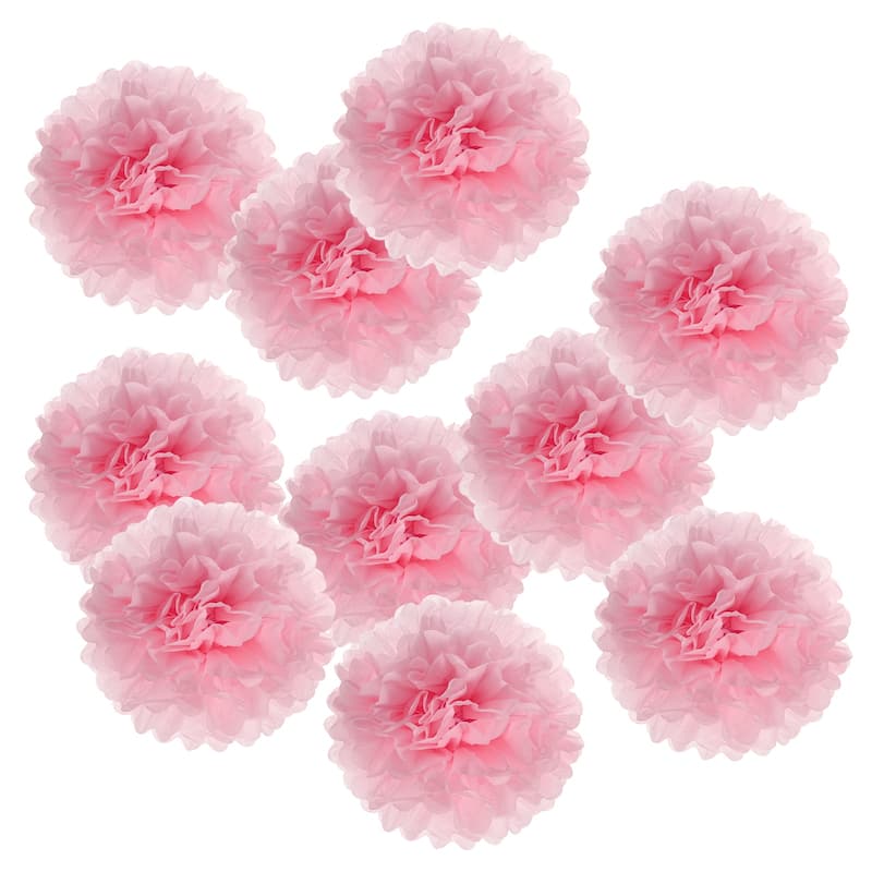 10Pcs 4" Tissue Pom Poms Paper Flowers Ball Party Wedding Decor