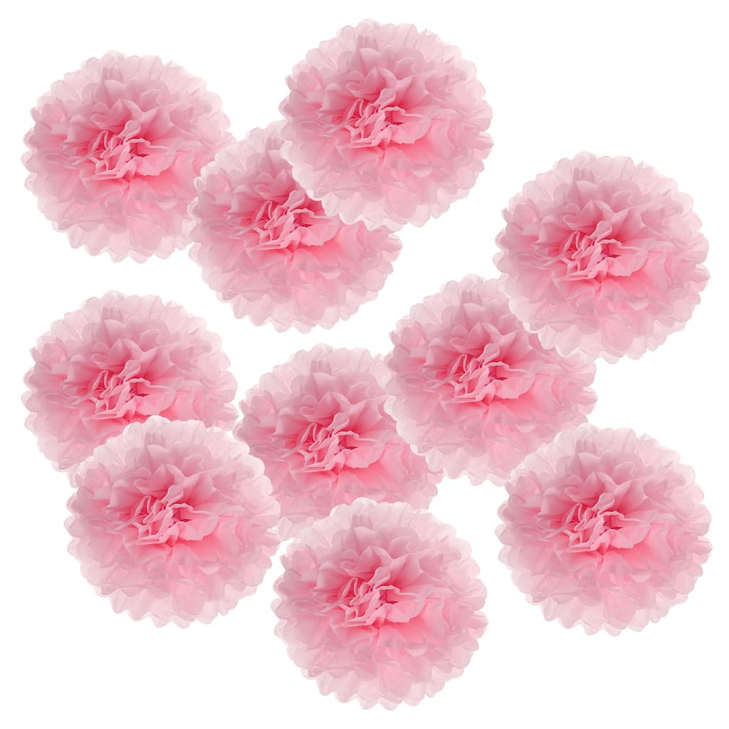 10Pcs 4" Tissue Pom Poms Paper Flowers Ball Party Wedding Decor