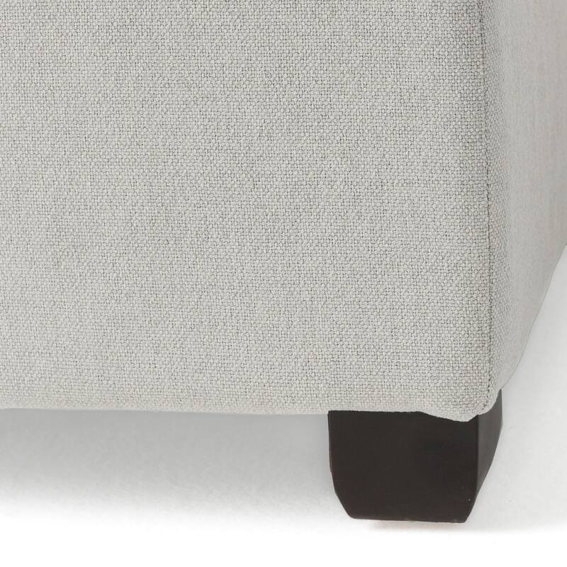 Roomfitters 35" Square Faux Leather Storage Ottoman with Lift-Top, Upholstered Footrest Bench for Living Room or Bedroom