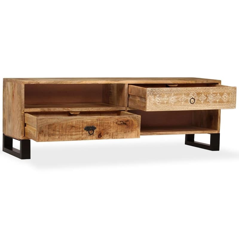vidaXL TV Stand Solid Wood Mango 47.2"x11.8"x15.7" - 47.2" x 11.8" x 15.7"