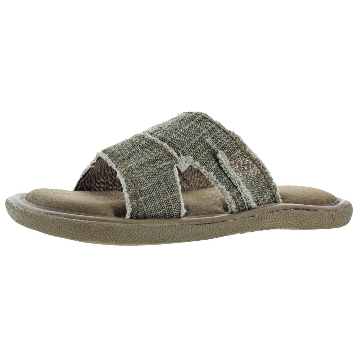 mens memory foam slide sandals